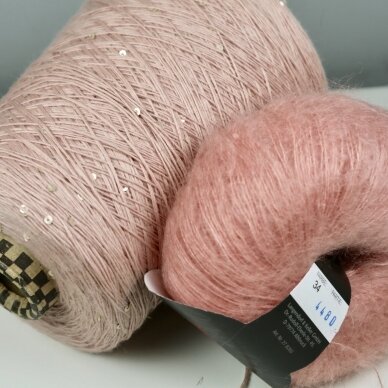 100% MERINO vilna + 3 mm žvyneliai 2